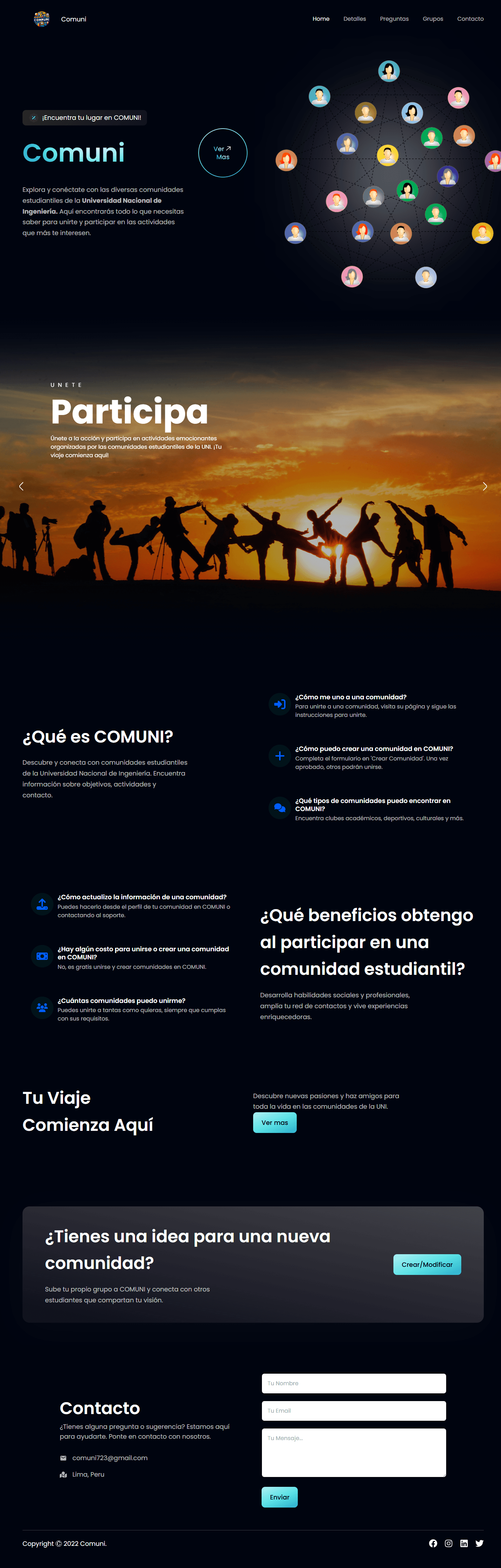 Página de inicio