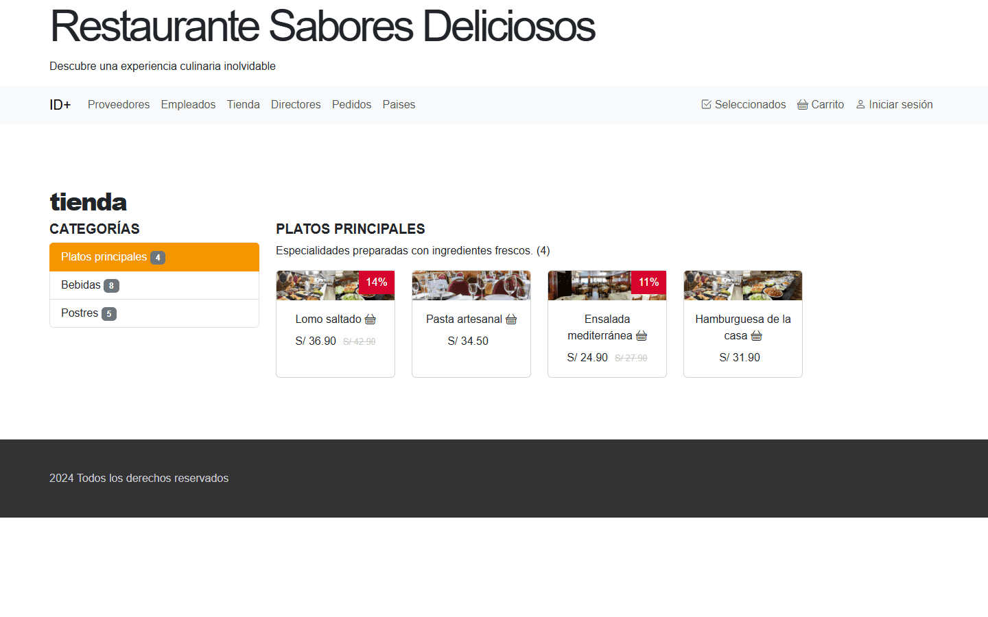 Catálogo por categorías